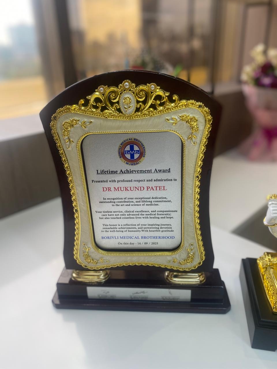 Dr. Mukund Patel - Lifetime Achievement Award